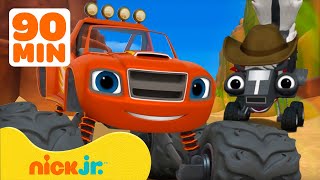 بليز والشاحنات العملاقة | مغامرات الظربان الكريهة مع Blaze! | 90 دقيقة | نيكلوديون | Nick Jr. Arabia