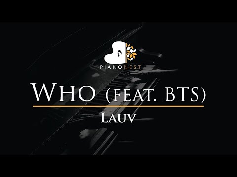 Lauv – Who (feat. BTS) – Piano Karaoke Instrumental Cover with Lyrics