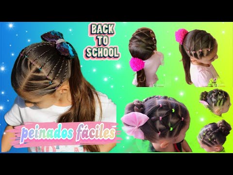 🌈 Peinados fáciles para el regreso a clases / BACK TO SCHOOL HAIRSTYLES 2024 ❤️