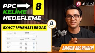 Amazon PPC Eğitimi #8 | Manuel Kampanyalar: Exact, Phrase ve Broad Hedefleme 2025