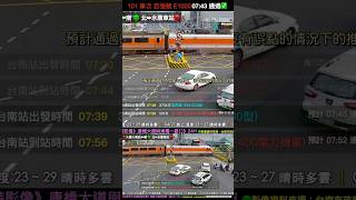 ✅每日第17班火車 101 車次 自強號 E1000型 07:43 通過永康康橋大道平交道 🚂20260416