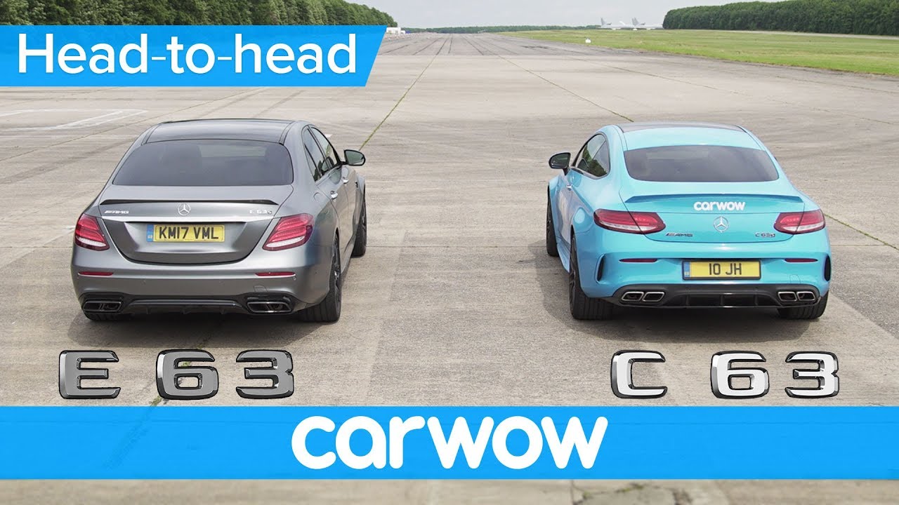 Mercedes-AMG E63 S vs C63 S drag race & rolling race - is there really much difference?