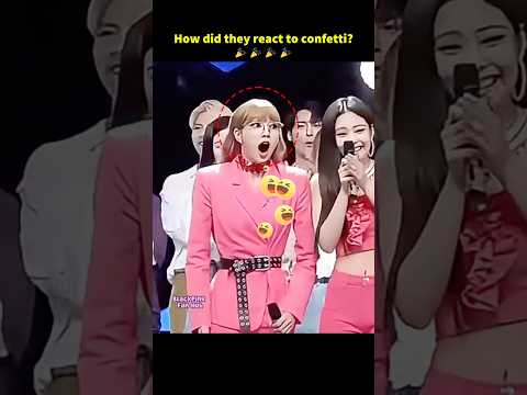 The Confetti Exploded... Lisa's Face Was Priceless 😭😂 #blackpink #lisa #shortvideo