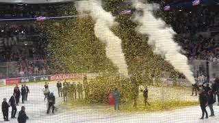 Deutscher Meister 2019 Adler Mannheim /Übergabe des Pokals