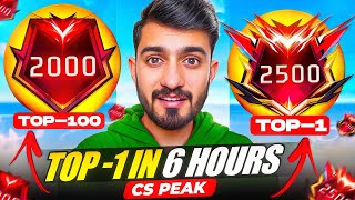 I HIT TOP 1🥇 FROM TOP 100😲 IN CS PEAK IN JUST 6 HOUR🔥 | PART 2