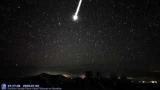 ハワイ・マウナケア星空ライブカメラ 2026年1月7日UTの流星ダイジェスト/Meteors over Maunakea, Hawaii, Jan 7, 2026