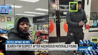 Police release photos, seeking identity of man accused of using hazardous materials outside Nashv...