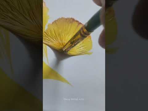 💛 🤎 🌼 #shorts #shortvideo #shortsfeed #viralreels #ytshorts #satisfying #brushstrokes #artandcraft