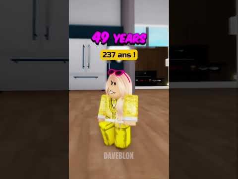LA FILLE MÉCHANTE N'A PLUS QUE QUELQUES ANNÉES À VIVRE DANS ROBLOX ! #shorts
