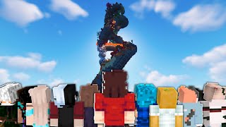 METÍ 100 JUGADORES en un PARKOUR de MINECRAFT