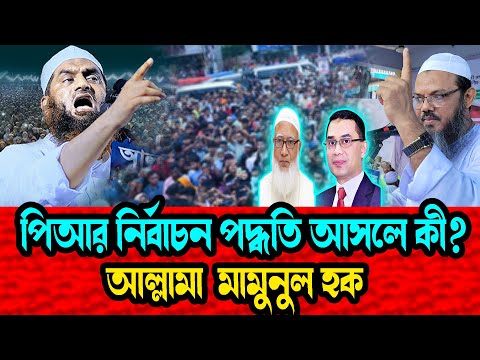 পিআর নির্বাচন পদ্ধতি আসলে কী? আল্লামা মামুনুল হক New Waz 2025