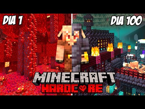 Sobreviví 100 Días como un PIGLIN en Minecraft Hardcore y esto es lo que pasó...
