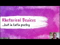 Exploring Latin Rhetorical Devices