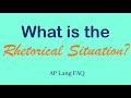 Rhetorical Situation Analysis
