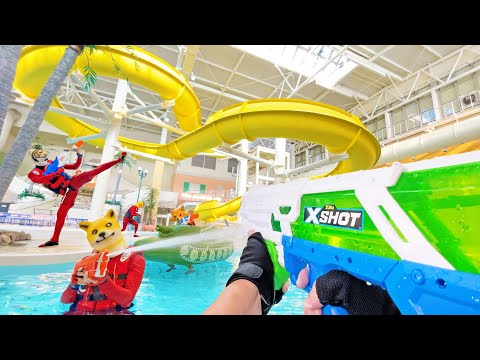 Nerf War | Water Park & SPA Battle 14 (Nerf First Person Shooter)