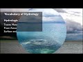 Hydrology Concepts and Terminology