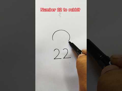 Rabbit drawing from number 22 #drawings #art #drawings