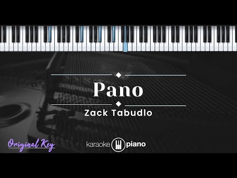 Pano – Zack Tabudlo (KARAOKE PIANO – ORIGINAL KEY)