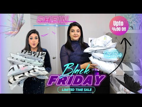 Upto %90 Off Black Friday Sale on SHEIN |SHEIN TRY ON CLOTHING HAUL 2024