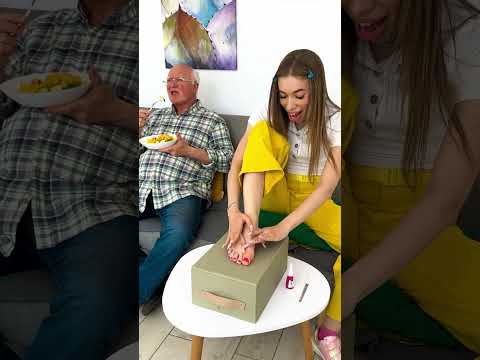 Epic Foot Prank on Grandpa! 😂🦶 #FunnyFails