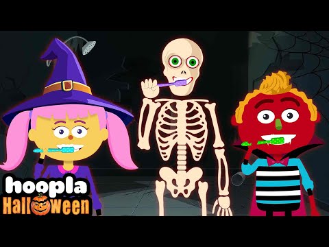 Spooky! This Is The Way We Brush | Halloween Rhymes | Hoopla Halloween