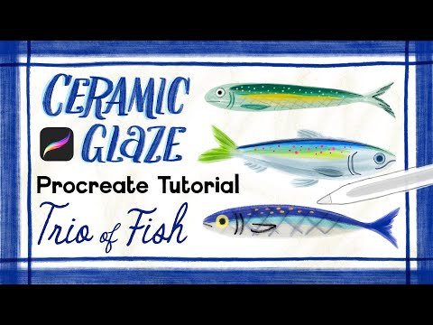 Paint a Ceramic-Inspired Trio of Fish // Procreate Tutorial
