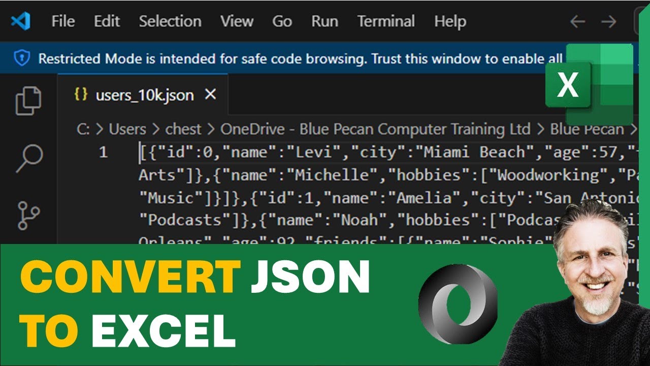 Convert JSON to Excel | Import JSON to Excel Table | Parse JSON to Excel Columns