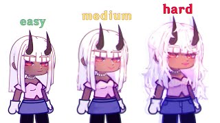 ☁️🍄 my editing level - easy, medium, hard « gacha club » 🌙☄️