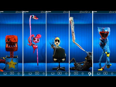 Poppy Playtime Chapter 4 Characters in FNAF AR Workshop Animations