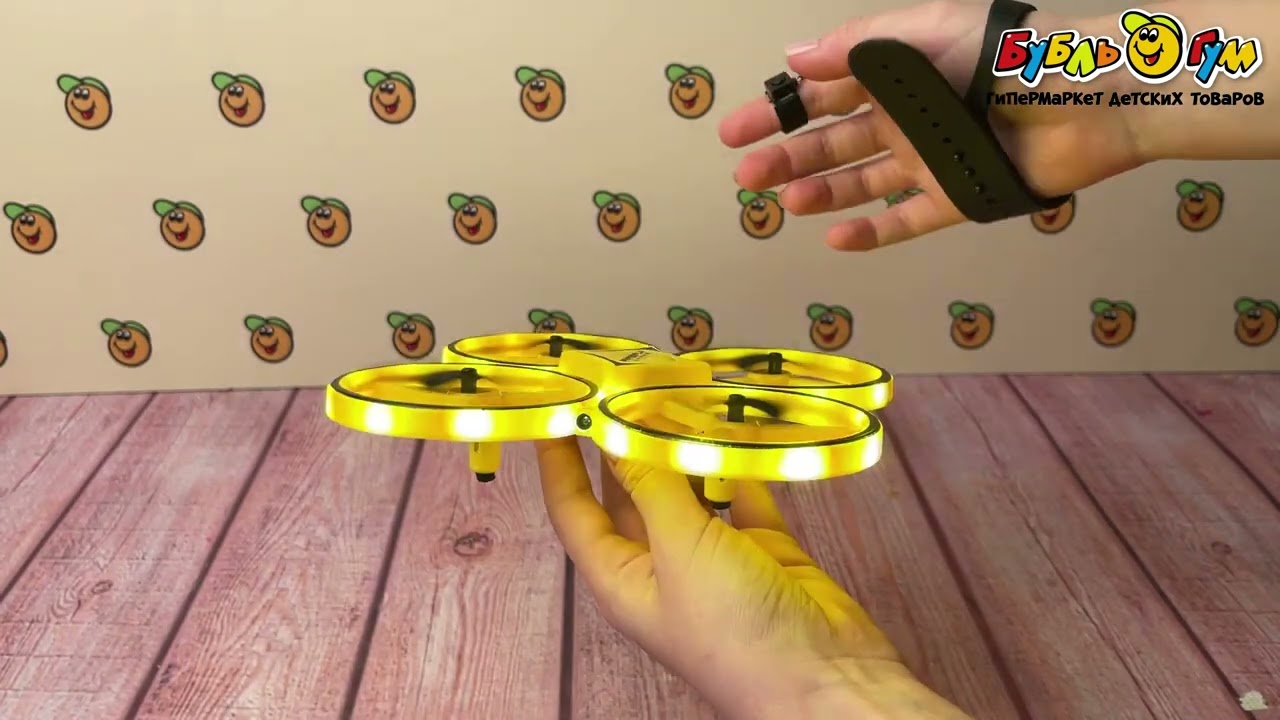 Квадрокоптер Lanson Toys управление жестами акб - видео