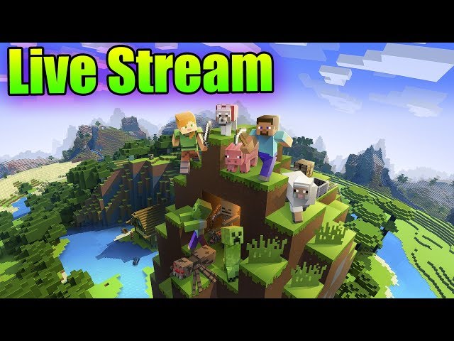 Minecraft Live Stream Party | Let's Build Together | Part 1