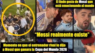 Messi, rodeado como un ídolo eterno: del pedido del DT al fan que cumplió su sueño