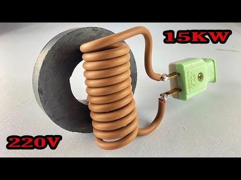 Amazing Free Energy Generator 15KW Self Running By Big Magnet With Copper Wire #technology