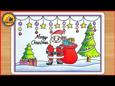 Christmas Tree & Santa Claus drawing | Happy New Year!