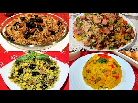 ♨️🎄🎊ARROZ NAVIDEÑO🎄 4 Opciones de arroces navideños para escoger🥰 #arrozcolorido #cenanavideña