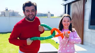 Babamla Bahçede Eğlenceli Challenge’lar! Kim Kazanacak?