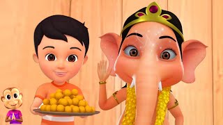 नटखट गणेश, Natkhat Ganesha Pyare Ganesh, Ek Mota Hathi + Hindi Cartoon Nursery Songs for Kids