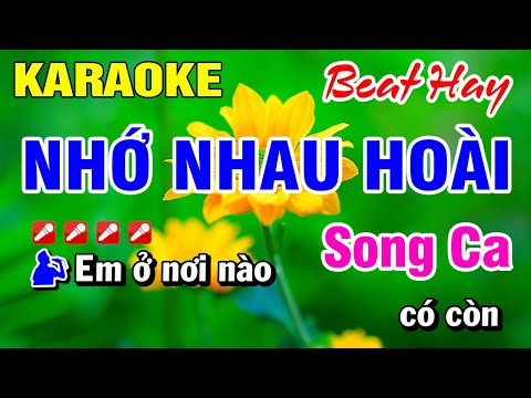 Karaoke Nhớ Nhau Hoài Song Ca (Beat Mới) Nhạc Sống 2025 | Hoài Phong Organ