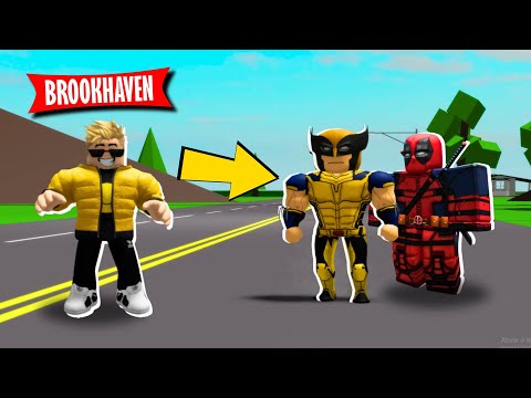 COMO VIRAR O DEADPOOL E O WOLVERINE REALISTA BROOKHAVEN RP ROBLOX