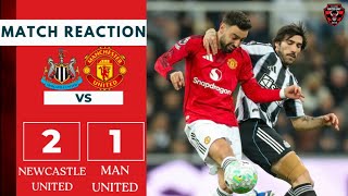 THAT ONE WAS COMING!!! 1ST LOSS UNDER CARRICK | NEWCASTLE 2-1 MAN UNITED | MATCH REACTION