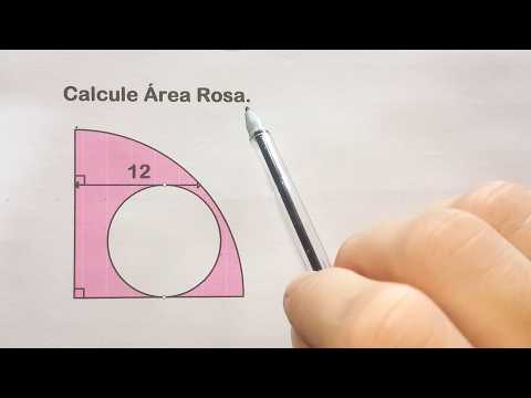 APENAS CALCULE A ÁREA ROSA