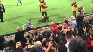 Festeggiamenti a fine partita  BOLOGNA-Milan 0-1 7/05/2016