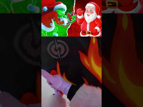 PÈRE NOËL VS GRINCH 🎅🏻 QUI GAGNE? #Shorts