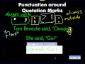 Punctuating Quoted Material Effectively