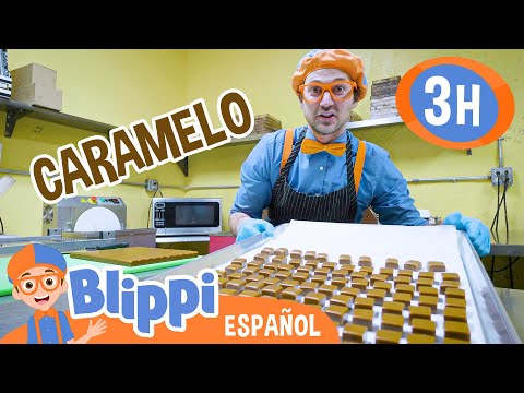 Blippi aprende a hacer caramelos y chocolates 🍫 | Blippi Español | Videos educativos para niños