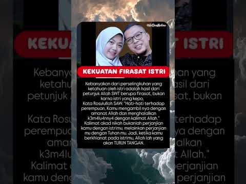 kekuatan firasat istri‼️