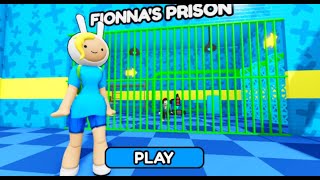 FIONNA'S PRISON RUN OBBY #roblox #scarryobby