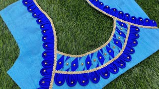 New Blouse Back Neck Design Cutting And Stitching