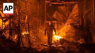 YouTube video thumbnail: At Least Two People Killed in Russia's Overnight Attack on Kyiv