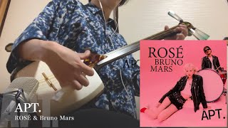 【APT./ROSÉ & Bruno Mars】三味線だけで弾いてみたら火傷したぜ[Japanese Shamisen Cover]